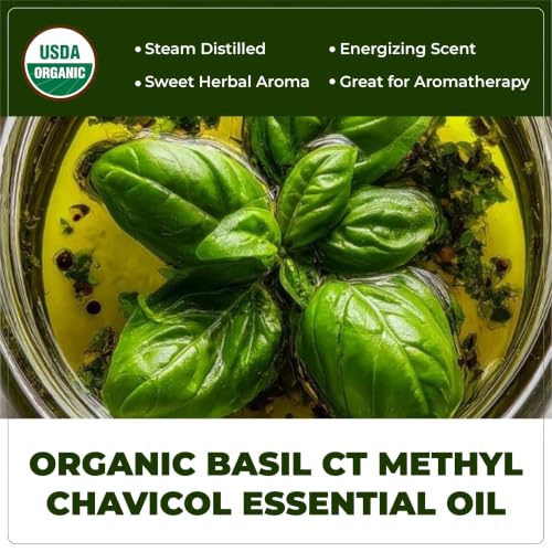 Aceite esencial orgánico de albahaca 4oz miniatura 3