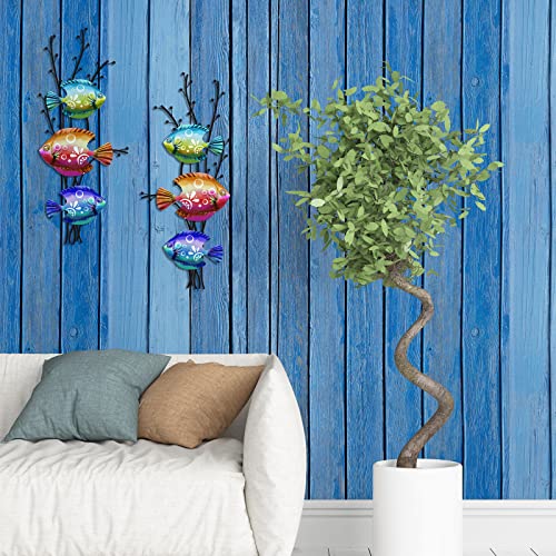 Landhoow Tropical Beach Coastal Metal Wall Decor Peaceful Sunset Tropical Coastal Beach Metal Wall Decor Sun Wall Art Contemporary Coastal Wall Sculptures For Indoor Or Outdoor Decor (Warm Style) #TOP5
