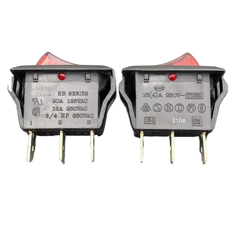 5pc Ship-Type Switch Warping Plate with Light 16A250V high Current 3 pin 2 Speed 32 * 16.5mm Controls Switches