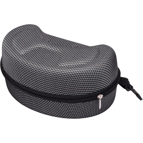 PACKOVE Étui Rigide À Lunettes Moto Vélo 7.68X4.57X3.54 Pouces Boîte Antichoc Étanche Avec Doublure Douce Et Fermeture Éclair Pour Lunettes De Ski Et...