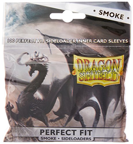 Dragon Shield Perfect Fit Sideloader Card Sleeves, 100 Pack, Smoke
