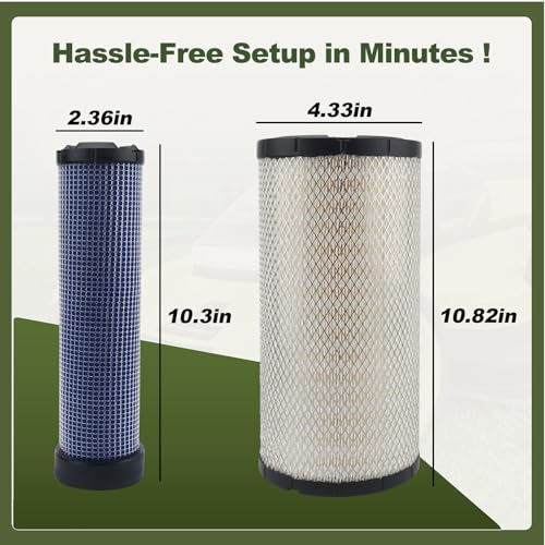 RARAYC 11013-7044 11013-7045 Air Filter Tune Up Kit 25 083 01-S for Kawasaki FX730V FX850V FH810V FX691V FX801V FH641V FX1000V FH680V 11013-7019 11013-7020 with 25 050 33-S 52 050 02-S Oil Filter