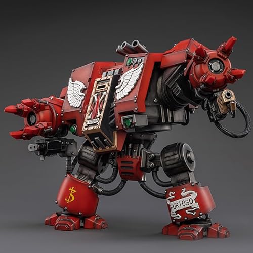 JOYTOY-Warhammer 40,000-1:18-Action Figure-Blood Angels Furioso Dreadnought Brother Same -Collection Model Birthday Gifts