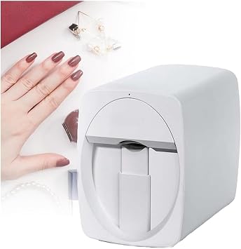 3D Automatic Nail Printer Machine, with Smart App Control Nail Art Printer Machine, Camera Identification, DIY Nail Art Color Printing Machine Endless Design Possibilities