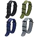 CIVO Watch Strap 4/8 Packs - 16mm 18mm 20mm 22mm 24mm Premium Ballistic Nylon Watch Bands Zulu Style for Men Women