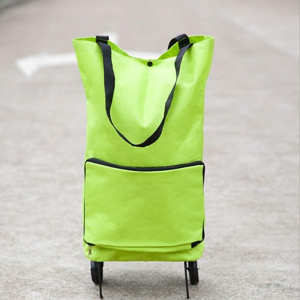 Henceberry Pocket Folding Trolley Bag Foldable Shopping Trolley Bag