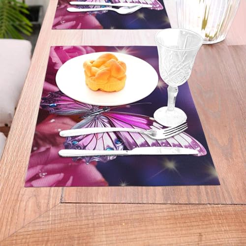 Sets de table lavables en PVC pour éliminer les taches sur la table à manger