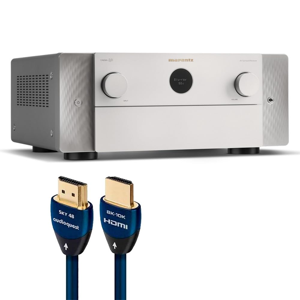 Marantz Cinema 40 9.4 Channel Receiver Bundle with AudioQuest Sky 3m HDMI Cable (Silver)