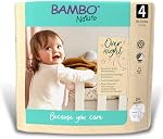 Bambo Nature Hypoallergenic Overnight Baby Diapers, Eco-Labelled Overnight Diapers, Totally Chlorine-Free, Skin Friendly, Super Absorbent - Size 5 (22 Count)