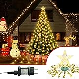 【Wetterbeständigkeit】: Die RGB-Weihnachtsbaumlichter berühren sich weich und glatt, lassen sich leicht entfalten und verheddern sich nicht, sind dicker und langlebiger als andere auf dem Markt. Sie lässt sich vielseitig als Haus- oder Außenbeleuchtung einsetzen und bei jedem Wetter zuverlässig betreiben. Bitte beachten Sie, dass Weihnachtsbaumbeleuchtungen nur Lichterketten haben und keinen Weihnachtsbaum enthalten