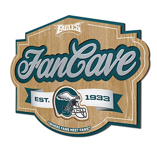 Image of YouTheFan NFL Philadelphia Eagles FanCave Wall Art | Ready-To-Hang, 3D Multi-Layered Construction, Floating Wall Mount Design, Great Fan Gift, Officially Licensed Artwork