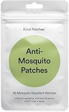 Kind Patches | Anti-Mosquito Patches | Mosquito Repellent Stickers for Adults and Kids | Non-Toxic DEET Free Botanical Plant-Based Formula with Citronella Oil | 12-Hour Protection | 36 Vegan Patches