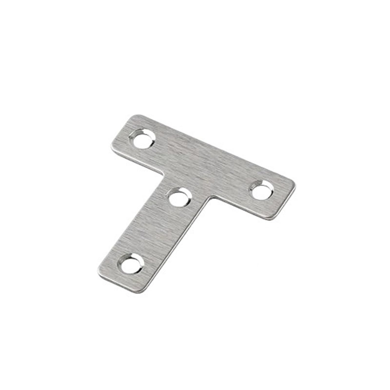 Gvzugm One Color 20Pcs Large Medium Small/T-Shaped Corner Codes 90 Degree Right Angle Brackets, Fasteners Used To Fix Tables, Chairs, And Shelves For Diy Tools(M)