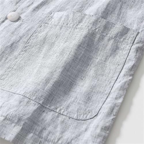 Icegrey Men's Casual Sport Coat Regular Fit Lightweight Linen Blazer Jacket Stylish Two Button Suit Jackets4