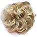 PRETTYSHOP Scrunchy Scrunchie Bun Updo Hairpiece Hair Ribbon Ponytail Extensions Curly Diverse Colors (bleach blonde 613)