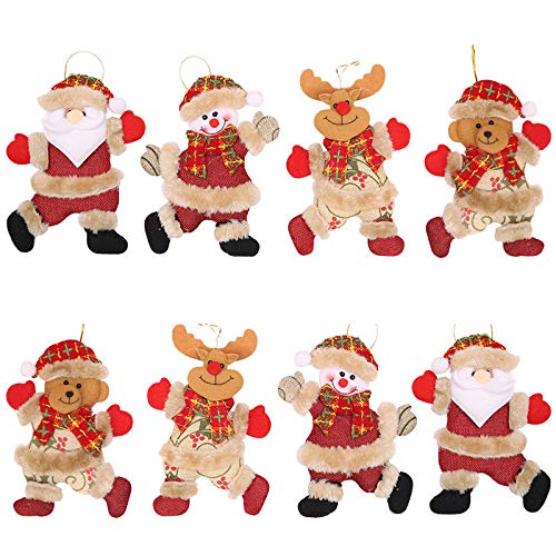 WUJOMZ 2021 Christmas Ornaments Sets of 8 Pcs, Funny Christmas Decorations for Christmas Tree