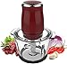 WERPOWER Electric Meat Grinder Multifunction Electric Food Chopper, Vegetable Fruit Mixer Chopper, (220v 500w 1L) Stainless Steel K.