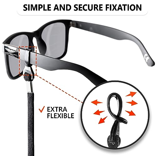 SIGONNA Eye Glasses String Holder Strap - Eyeglass Straps Cords for Men Women - Eyeglass Holders Around Neck - Sunglasses String Chain Lanyard Retainer — view 4