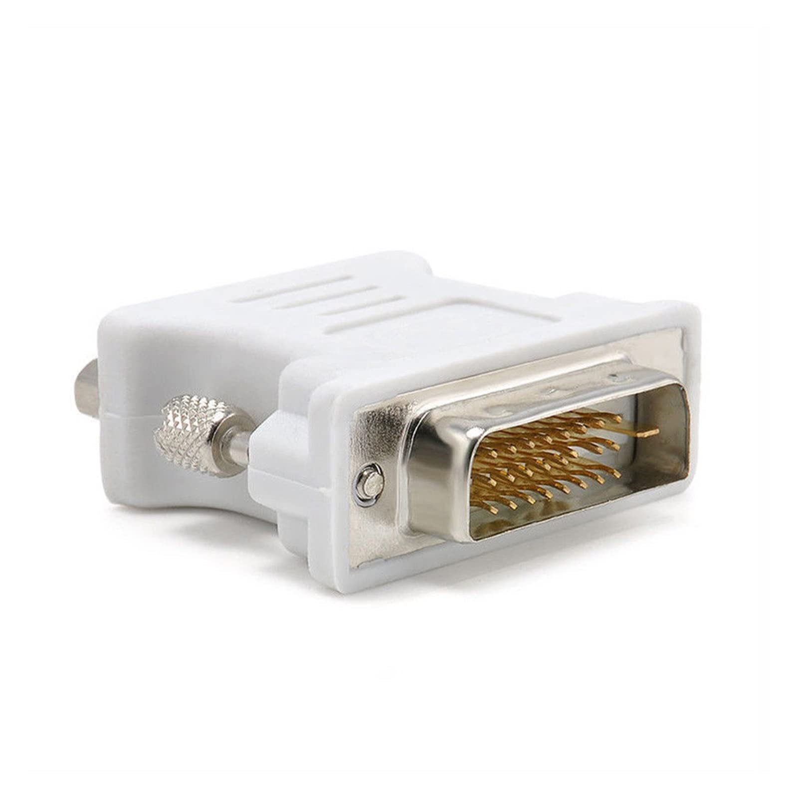 Adaptador de Conector Snowy convertidor de vídeo de plástico Multiusos M~ni Monitor de Ordenador DVI 24 + 1 a VGA Hembra Duradero