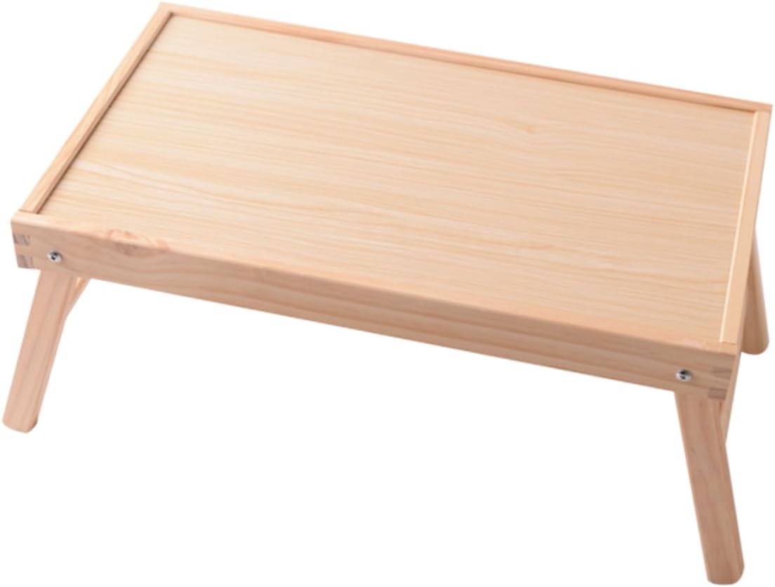 GANAZONO Foldable Laptop Bed Tray Desk Portable Serving Table Portable Wooden Tea Tray for Bed Laptop Study