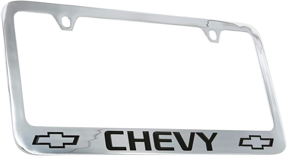 Chevrolet Chevy Chrome Plated Metal License Plate Frame Holder