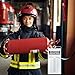 Klmnop 25 Pcs Fire Extinguisher Tag Cover, Resealable Plastic Sleeve with Tamper Seals for Fire Extinguisher Tag(Clear)