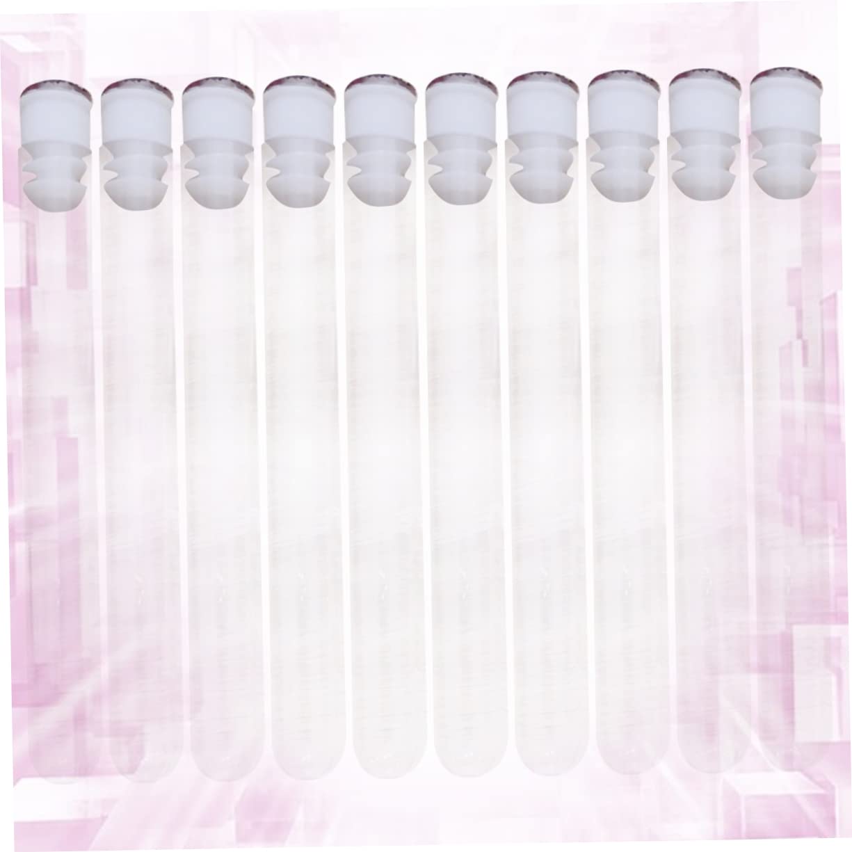 HONMEET Woman's Eyelash Brush Holder 10pcs Lash Brush Tubes Rhinestone Home Beauty Accessory Stylish Design Random Color