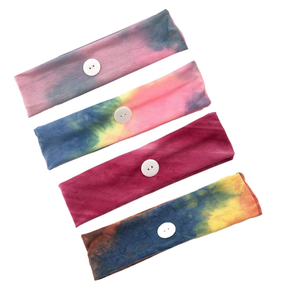 FOMIYES 3 Set Di Fasce Strette Per Donna Fasce Sportive Polsini Morbidi E Traspiranti Fasce Per Con Bottoni Grigio Rosato Rosso 4 Pezzi*3