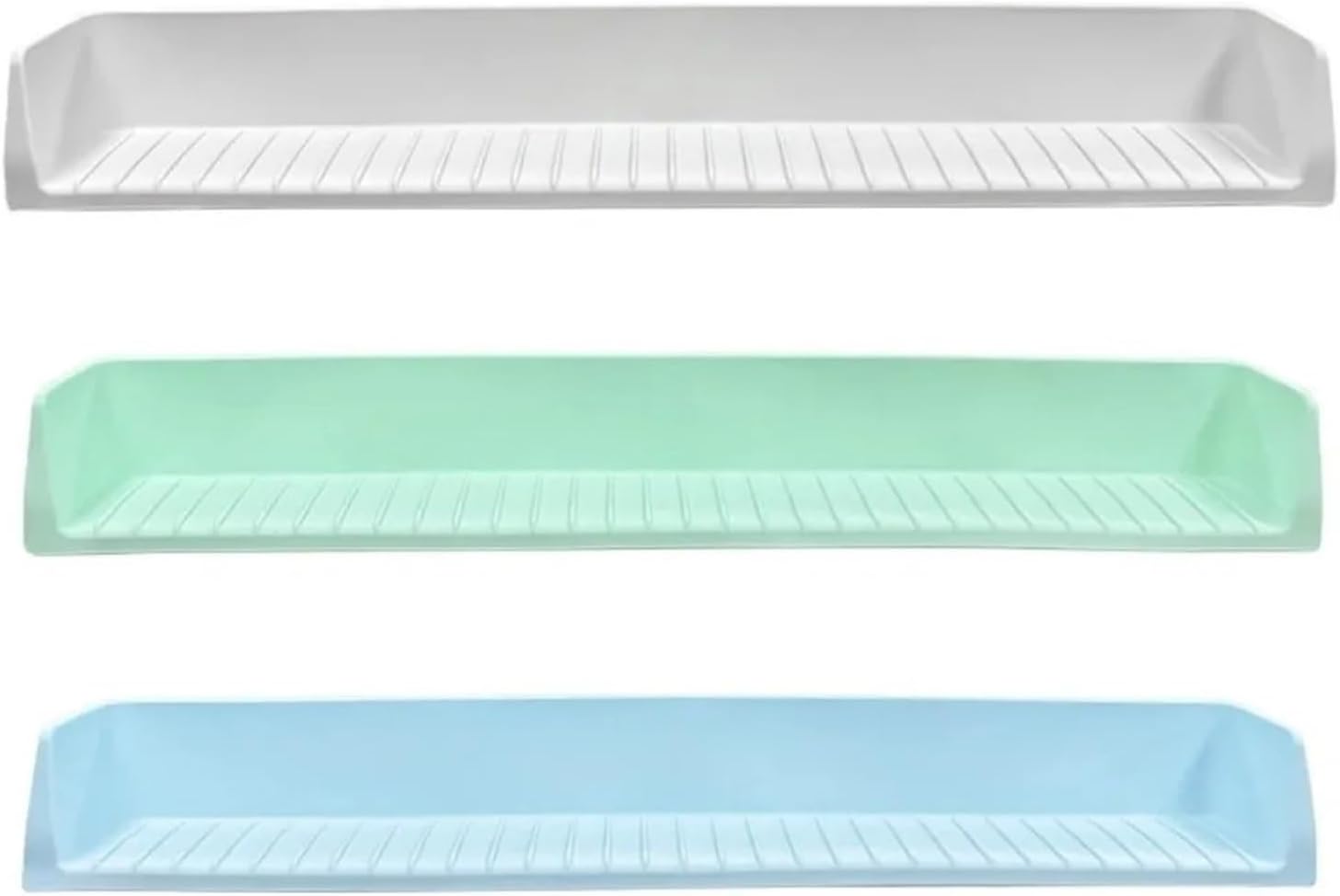 Silicone Bathtub Splash Guard With Suction Cups Reusable Design Bath Toy Tray Holder Water Barrier Baffle Plate(Green)