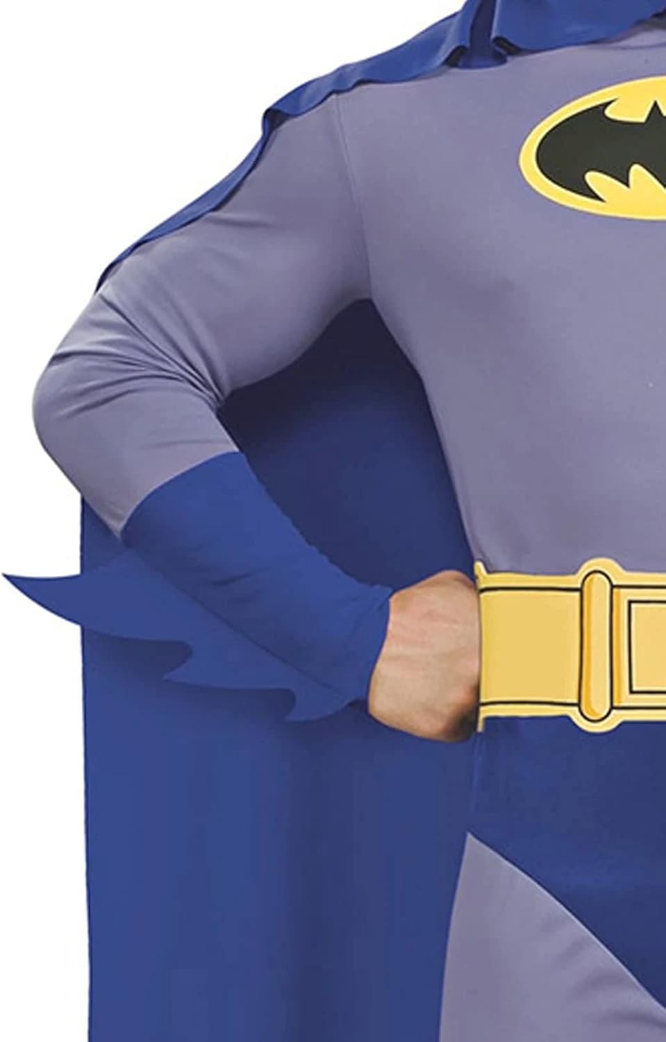 Men's Batman The Brave and The Bold Adult Batman Costume, Blue/Grey, Large - Image 2