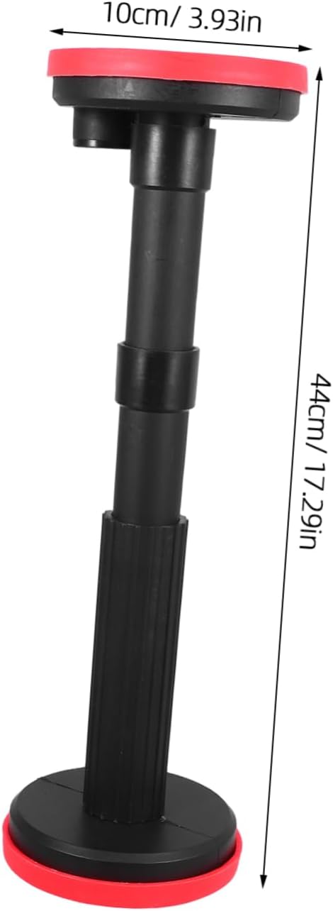 2pcs Adjustable Support Frame Telescopic Poles for Bathroom Sink Installation Black Nylon