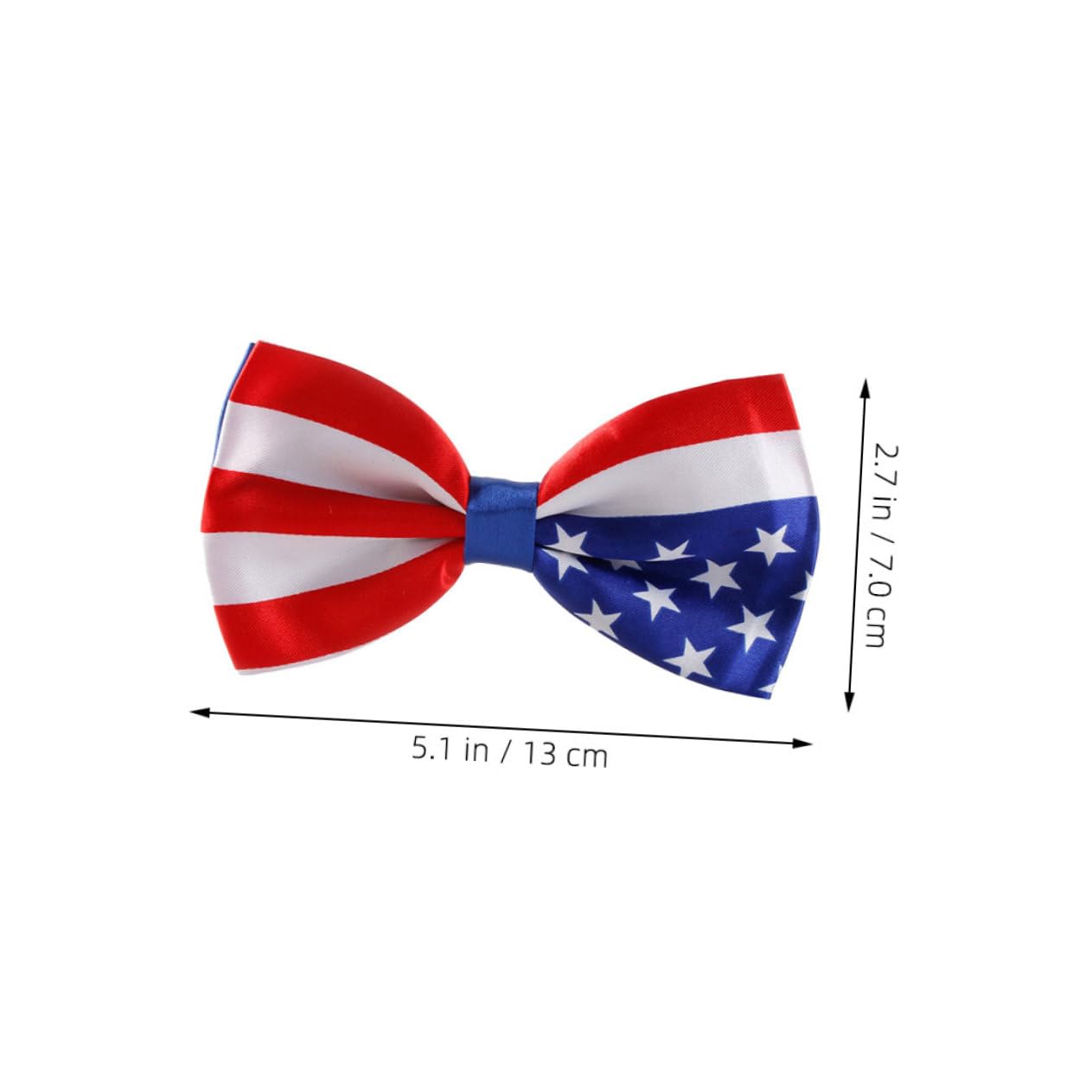 Veemoon 2pcs American Flag Bowtie Men Suit Decorative Tie Fashion Bowknot Party Accessory Easy Match Festival Bow Tie