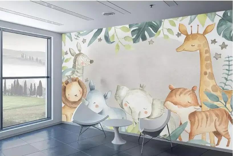 Papier peint mural 3d fond de chambre lavable - 2