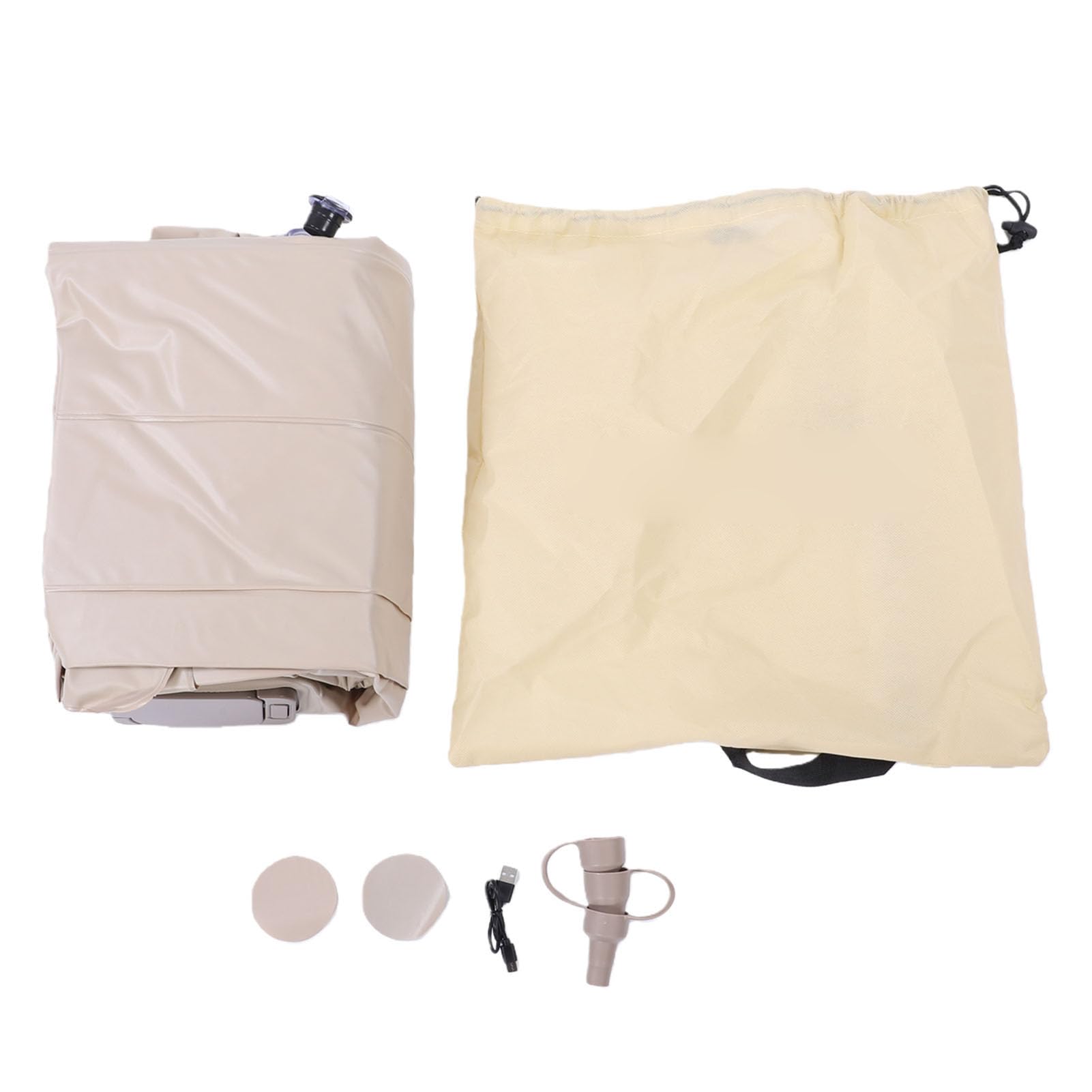 Lettino Gonfiabile 200x90x60cm con Pompa Integrata per Gonfiaggio