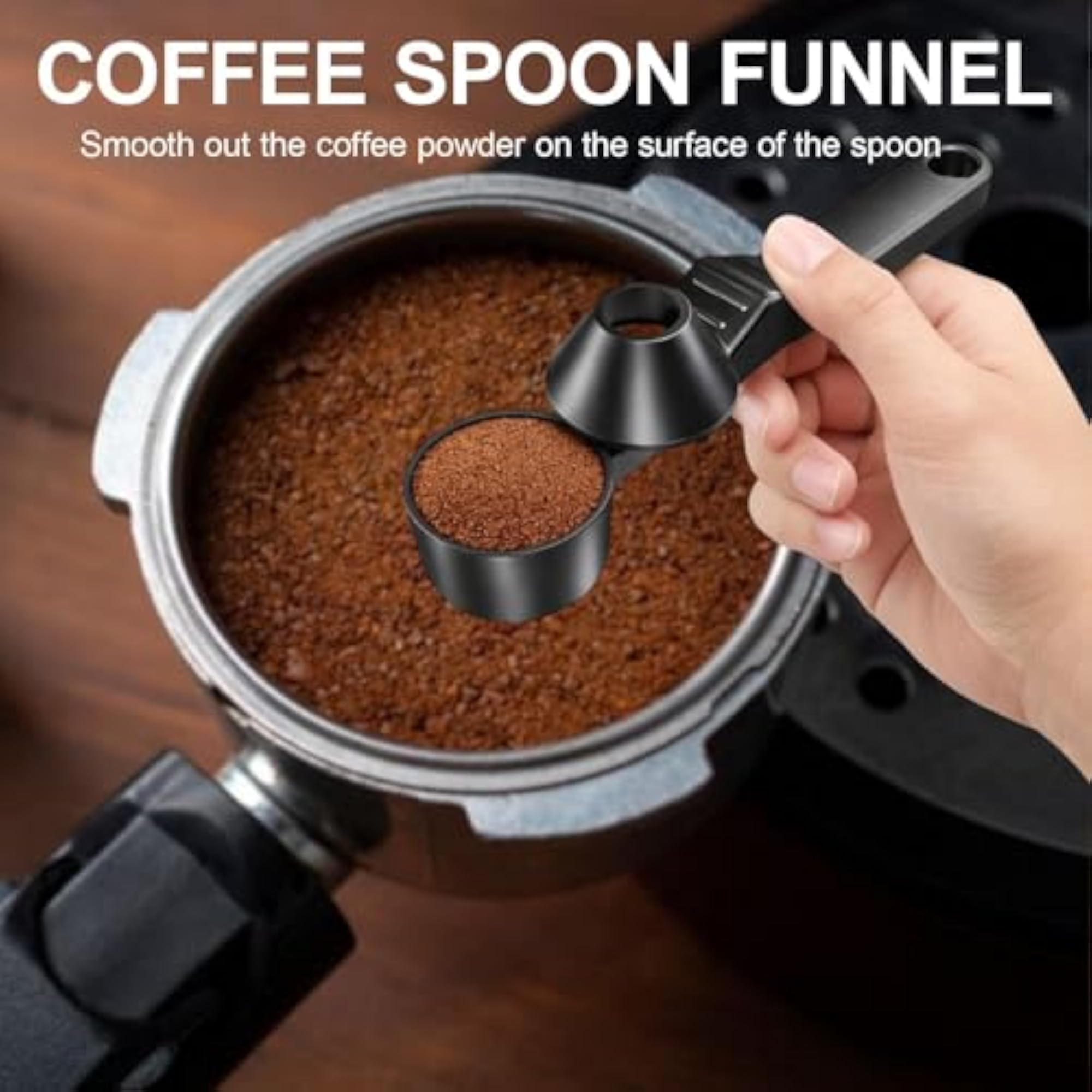 2Pcs Coffee Spoon Set for Grinding and Measuring