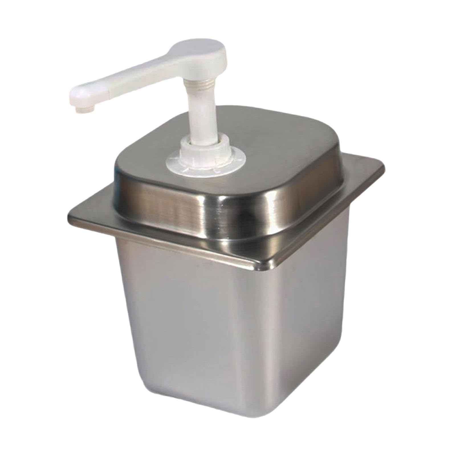 Distributeur de Condiments avec Pompe Manuelle 2,3 L pour Sauces et Sirops, 10cc