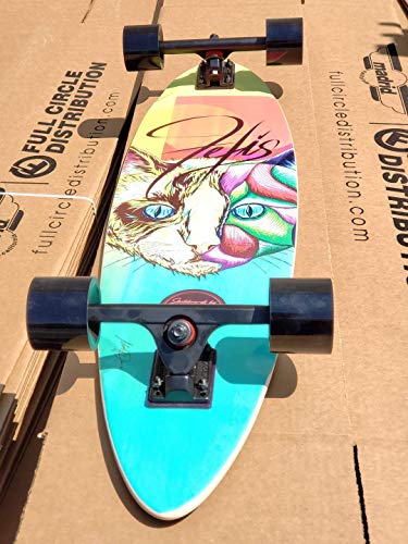 Backfire 36" Cat Top Mount Longboard With Maple Wood, Caliber Trucks - Made By Madrid In Usa #TOP4