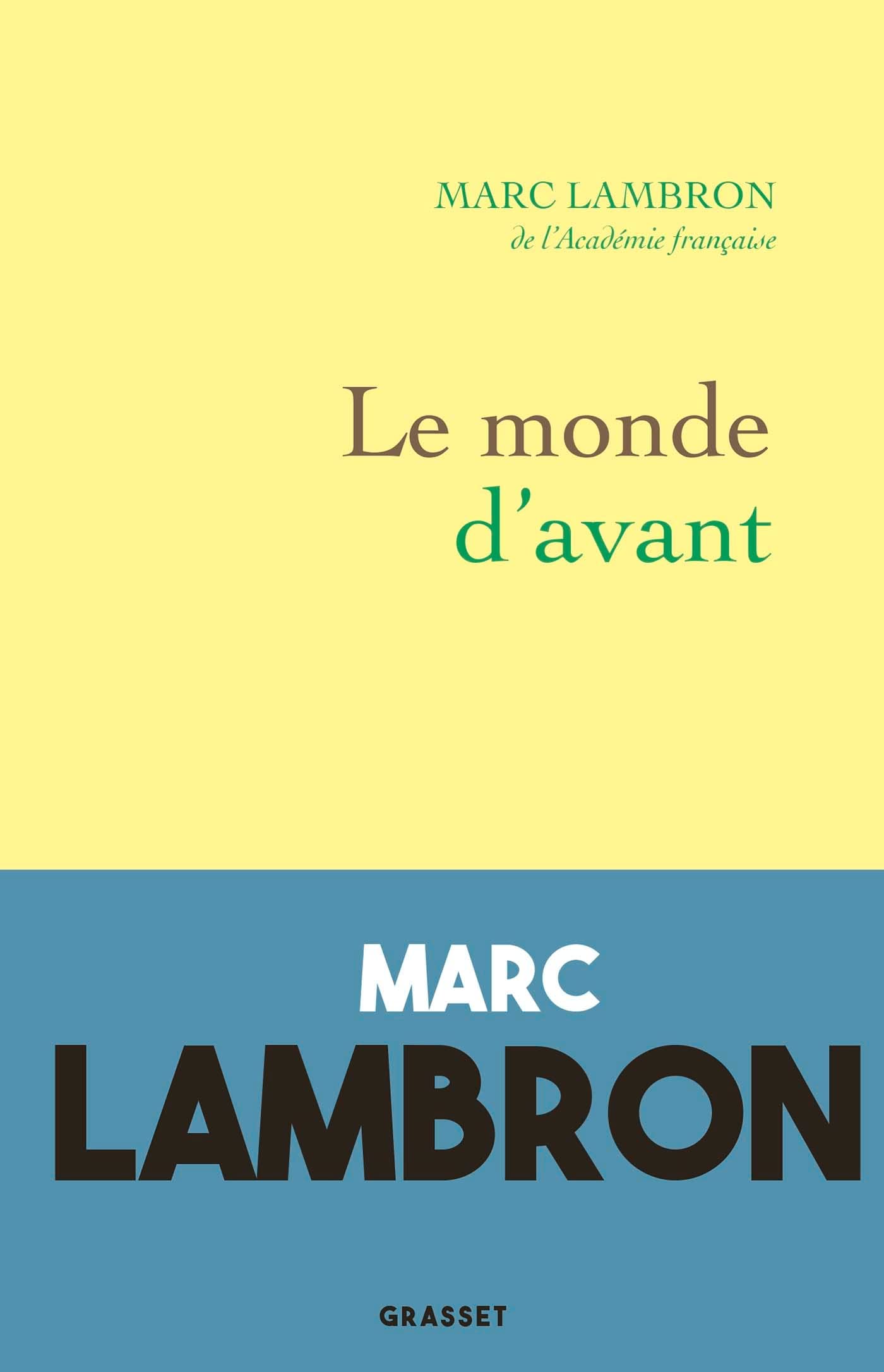 Le monde d'avant: récit