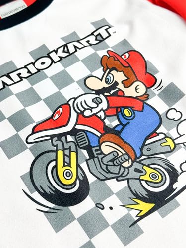 Super Mario Boys Pajama Set - 2 Piece Pajama Set with Long Sleeve Top and Pants - Kids & Toddler Pajamas - Official Product4