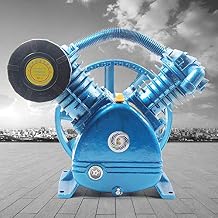 Air Compressor,5.5HP 21CFM 175PSI V Type Twin Cylinder Air Compressor Pump Head Double Stage