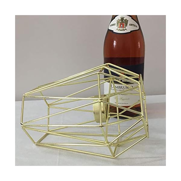 FENG Geometrische Kerzenhalter, moderner Kerzenständer aus Eisen, Stabiler Kerzenständer aus Metall, Kerzenhalter im… – Bild 4