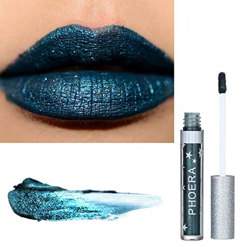 Image of AquaPurity PHOERA Matte to Glitter Flip Lip Gloss Liquid Lipstick Waterproof Glossier Long Lasting Kiss Proof Metallic Sparkle Lips Makeup Moisturiser (101 SIREN)