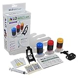 LD Inkjet Refill Kit for Hewlett Packard CH564WN (HP 61XL) Color Ink Cartridges
