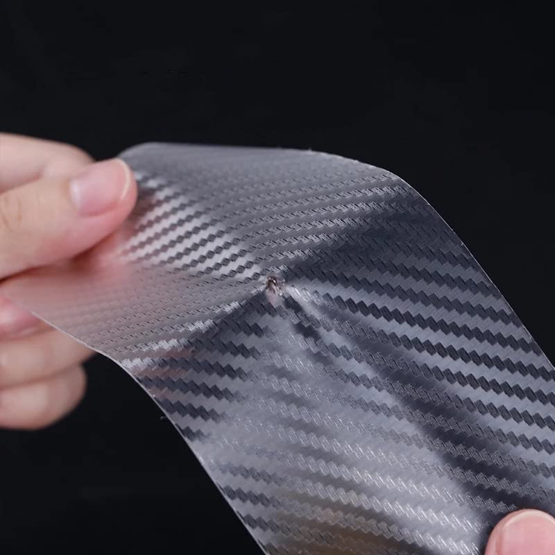 Autofolie Autotürkantenschutz, Türschwellenschutz, Kohlefaser-Aufkleber, Auto-Innenleisten, Streifen, Auto-Anti-Kratz-Wrap-Film Auto Folie(10CM,10M)