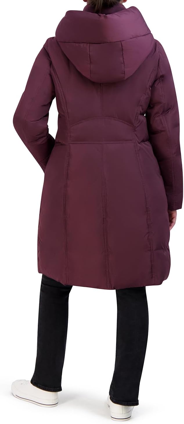 Cole Haan Women's Taffeta Down Coat with Bib and Set in Hood - Image 2