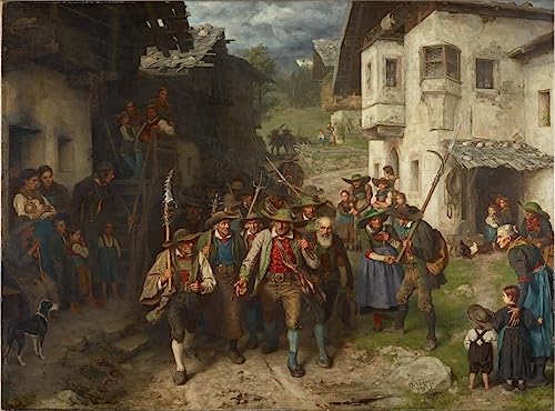 MNMSBFXQ Reproduktion Leinwanddruck und Poster Wand-Kunst Bild Die letzte Gruppe von von Defregger Leinwand Wandkunst für Wohnkultur 60x90cm MNMSBFXQ Reproduktion Leinwanddruck und Poster Wand-Kunst Bild Die letzte Gruppe von von Defregger Leinwand Wandkunst für Wohnkultur 60x90cm