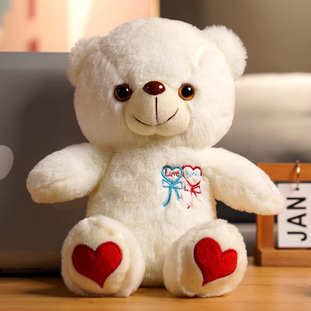 HIULLEN 30cm Oso de Peluche, Colorido Brillante LED Peluche, Brillante Oso de Peluche Juguete de Peluche Aterciopelado Suave, para niños, niñas Día de San Valentín, Cumpleaños