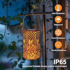 Hummingbird Solar Lanterns Outdoor Waterproof - Birthday Gifts for Women, Men, Mom, Mothers Day Gifts, Solar Lights Outdoor Hanging Garden Decor for Outside, Patio, Outdoor, Yard, Lawn, Balcony Hummingbird Solar Lanterns Outdoor Waterproof Birthday Gifts for Women Men Mom Mothers Day Gifts Solar Lights Outdoor Hanging Garden Decor for Outside Patio Outdoor Yard Lawn Balcony