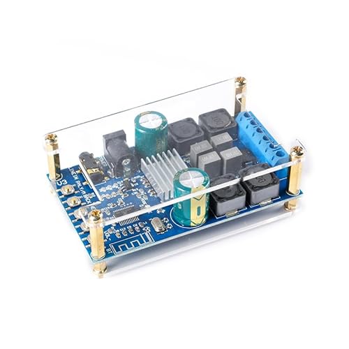 EC Buying ZK-502B Bluetooth-Compatible Digital Amplifier Board 50Wx2 Dual Channel Amplifier Board with Shell Without POP Sound