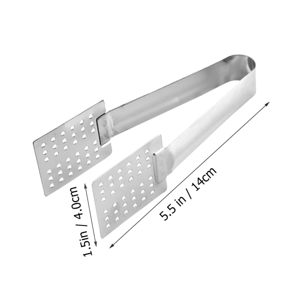 COLLBATH 1set Stainless Steel Tea Bag Clips Tongs Multi Functional Food Clips for Serving for and Outdoor Activities Easy to Clean 3pcs